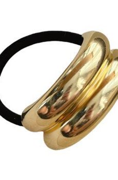 Резинка для волос золотая, 1 шт (E25092619)