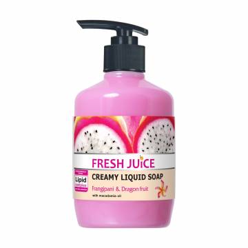 Жидкое крем-мыло Fresh Juice Франжипани и драконов фрукт, с маслом макадамии, 460 мл Жидкое крем-мыло Fresh Juice Франжипани и драконов фрукт, с маслом макадамии, 460 мл