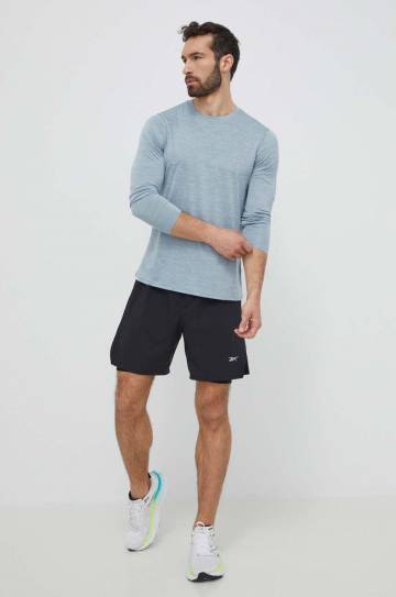 Шорты для бега Reebok цвет чёрный 100075620 Шорты для бега Reebok цвет чёрный 100075620