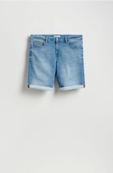 Reserved - Джинсові шорти slim - синій - YV420-50J