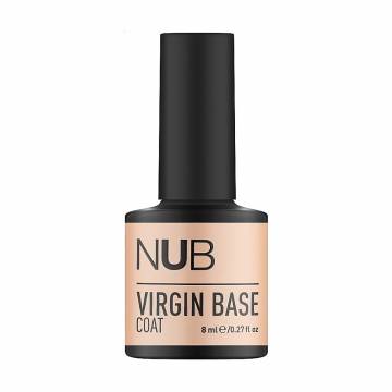 Камуфлирующая каучуковая база для гель-лака NUB Virgin Base Coat 09 Розово-бежевый крем, 8 мл Камуфлирующая каучуковая база для гель-лака NUB Virgin Base Coat 09 Розово-бежевый крем, 8 мл