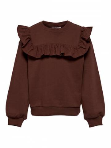 Kids ONLY Світшот Felia 15275359 Коричневий Regular Fit Kids ONLY Світшот Felia 15275359 Коричневий Regular Fit