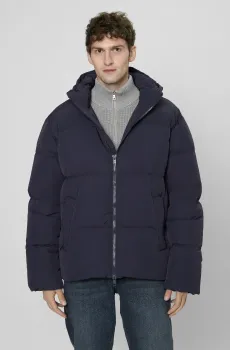Мужской темно-синий пуховик Синий L PRPY PMOUTSKF0021