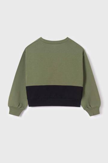 Детская кофта Mayoral цвет зелёный с принтом