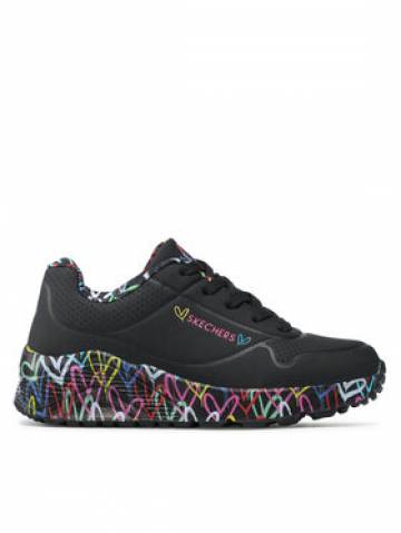 Skechers Снікерcи Uno Lite Lovely Luv 314976L/BKMT Чорний Skechers Снікерcи Uno Lite Lovely Luv 314976L/BKMT Чорний