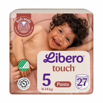 Подгузники-трусики Libero Touch Pants размер 5 (9-14 кг), 27 шт