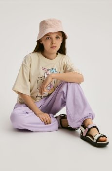 Reserved - Штани bombacho - лавандовий - 072KW-04X