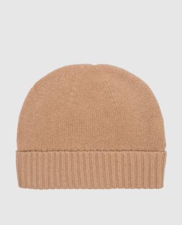Коричневая шапка из кашемира