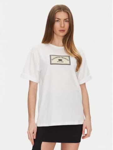 Elisabetta Franchi Футболка MA-035-51E2-V170 Білий Regular Fit Elisabetta Franchi Футболка MA-035-51E2-V170 Білий Regular Fit