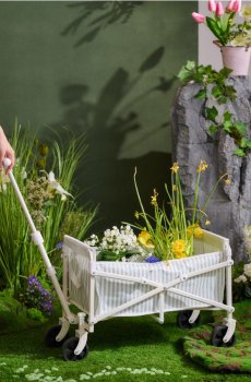 Візок для покупок - блідо-зелений