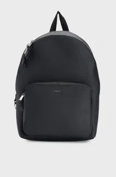 Мужской черный кожаный рюкзак Черный ONESIZE BOSS 50499027;001