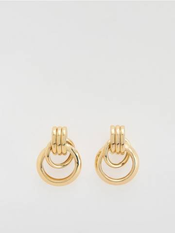 Reserved - Сережки-підвіски - золотий - 289FD-GLD