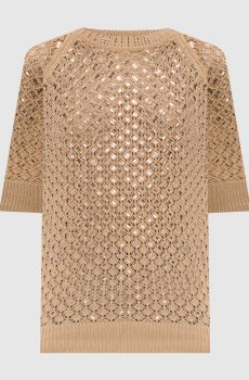Бежевый топ с кристаллами