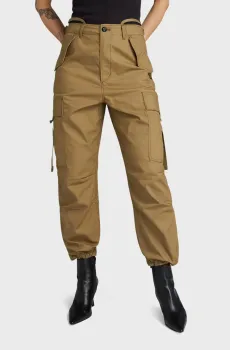 Женские коричневые карго Cargo cropped drawcord Коричневый 24 G-Star RAW D24389,D387