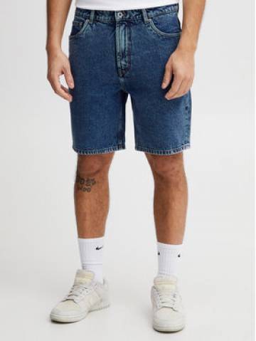 Solid Джинсові шорти 21107657 Голубий Straight Fit Solid Джинсові шорти 21107657 Голубий Straight Fit