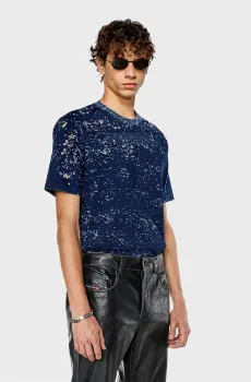 Мужская темно-синяя футболка N15 MAGLIETTA Синий M Diesel A13303 0CLAR