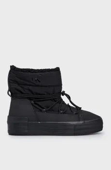 Женские черные луноходы BOLD VULC FLATF SNOW BOOT WN Черный 39 Calvin Klein YW0YW01181