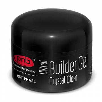 Однофазный моделирующий гель для ногтей PNB UV/LED One Phase Builder Gel Сrystal Clear прозрачный, 5 мл Однофазный моделирующий гель для ногтей PNB UV/LED One Phase Builder Gel Сrystal Clear прозрачный, 5 мл