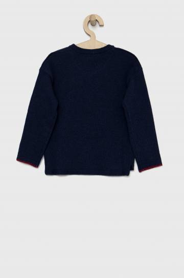 Детский свитер с примесью кашемира United Colors of Benetton цвет синий
