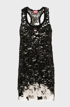 Женское черное платье D-BILSON Черный XS Diesel A13685 0ANAW