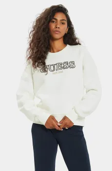 Женский белый свитшот Белый L Guess V4BQ03.KCHX0;G042