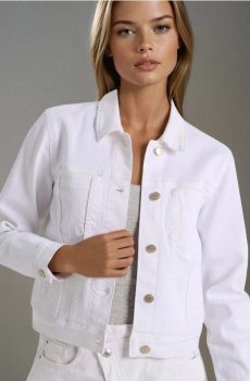 Comfort джинсова куртка - білий