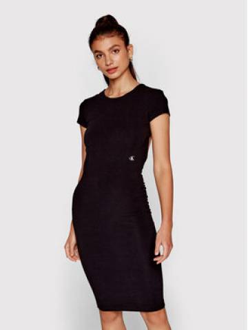 Calvin Klein Jeans Літня сукня J20J219076 Чорний Regular Fit Calvin Klein Jeans Літня сукня J20J219076 Чорний Regular Fit