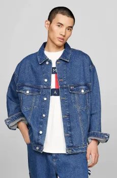 Мужская синяя джинсовая куртка AIDEN OVSZ TRCKR JKT ARCH Синий M Tommy Jeans DM0DM19366