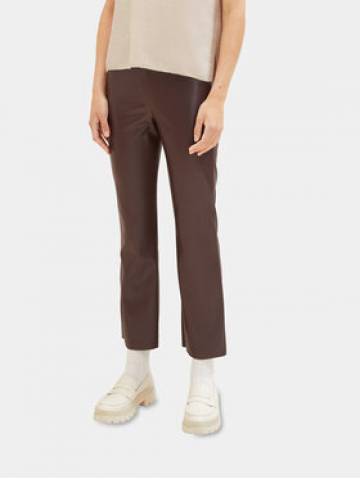 Tom Tailor Штани зі штучної шкіри 1039607 Коричневий Regular Fit Tom Tailor Штани зі штучної шкіри 1039607 Коричневий Regular Fit