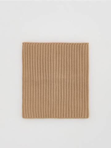 Reserved - Трикотажний шарф-труба з додаванням віскози - бежевий - 868GT-08X