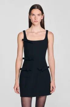 Женское черное платье Черный 34 Sandro SFPRO04545_Black