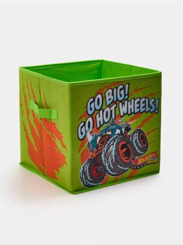 Складана коробка для зберігання з ручками Hot Wheels - жовто-зелений Складана коробка для зберігання з ручками Hot Wheels - жовто-зелений