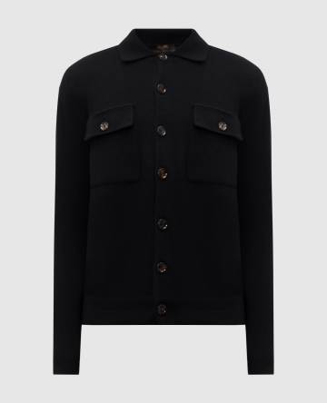 Черный кардиган Allyn из шерсти и кашемира