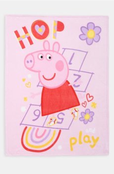 Плед Peppa Pig - пастельний рожевий