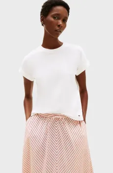 Женская белая футболка FLORAL SCRIPT MDRN Белый S Tommy Hilfiger WW0WW47157