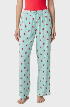 Женские мятные брюки с узором CAPRESE Ментоловый XS Etam 6554118