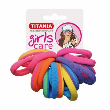 Набор резинок для волос Titania разноцветные, 4 см, 16 шт (7828 GIRL)