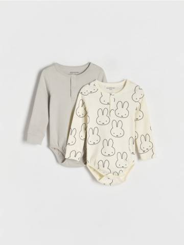 Reserved - Боді Miffy 2 шт. - кремовий - 164CJ-01X Reserved - Боді Miffy 2 шт. - кремовий - 164CJ-01X