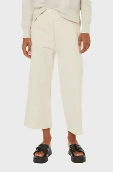 Женские белые кюлоты TEXTURED COTTON BLEND Белый S Calvin Klein K20K205622