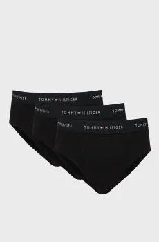 Мужские черные брифы (3 шт) Черный XXL Tommy Hilfiger UM0UM03876