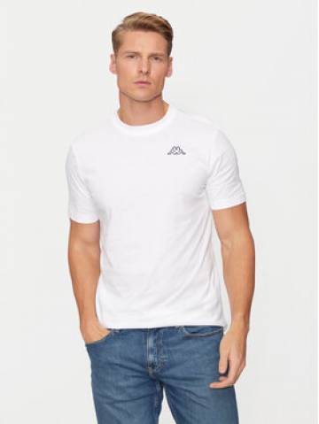 Kappa Футболка Logo Korpo Cafers 304J150 Білий Slim Fit Kappa Футболка Logo Korpo Cafers 304J150 Білий Slim Fit