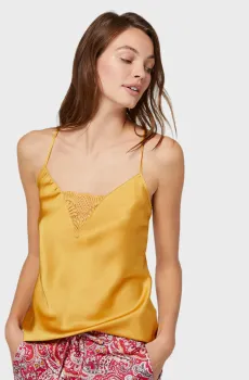 Женский желтый топ PATCH Желтый S Etam 6505544