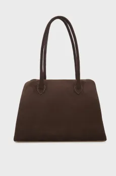 Женская темно-коричневая замшевая сумка Luxurious Коричневый ONESIZE PRPY PRSSUA002W