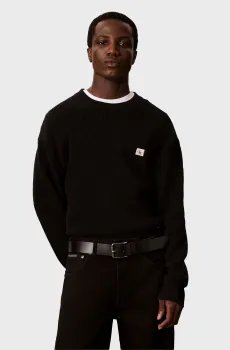 Мужской черный джемпер CLASSIC Черный M Calvin Klein LV04RH326G