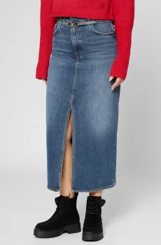 Женская синяя джинсовая юбка Синий M HUGO 50550747;420