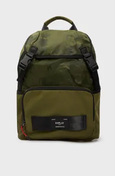 Мужской оливковый рюкзак Оливковый ONESIZE Replay FM3700.000.A2004A