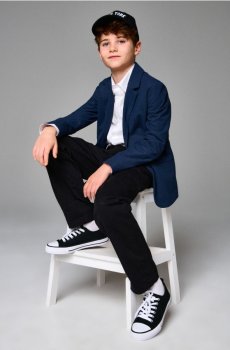 Текстильные кеды - чорний