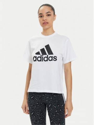 adidas Футболка Floral Graphic Big Logo IN7314 Білий Regular Fit adidas Футболка Floral Graphic Big Logo IN7314 Білий Regular Fit