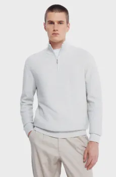 Мужская светло-серая кофта Серый M SPRINGFIELD 1402519