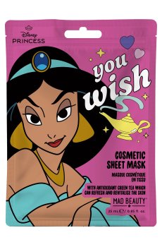 Тканевая косметическая маска для лица Mad Beauty Disney Princess Cosmetic Sheet Mask, Jasmine, 25 мл
